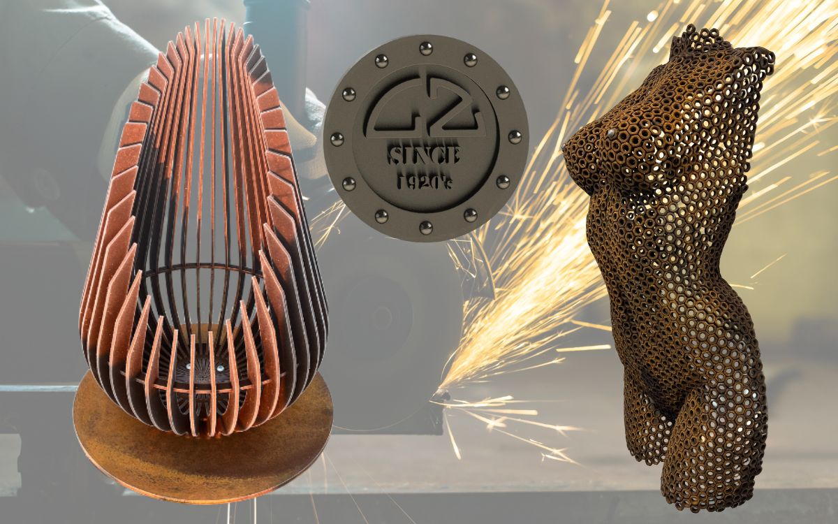 Designové cortenové ohniště vyrobené na zakázku